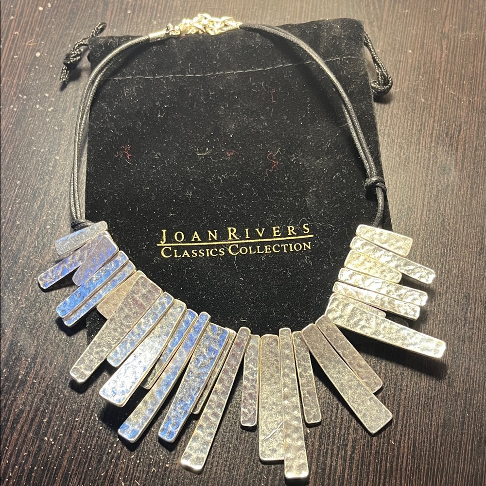 Joan Rivers Silver Statement Necklace
